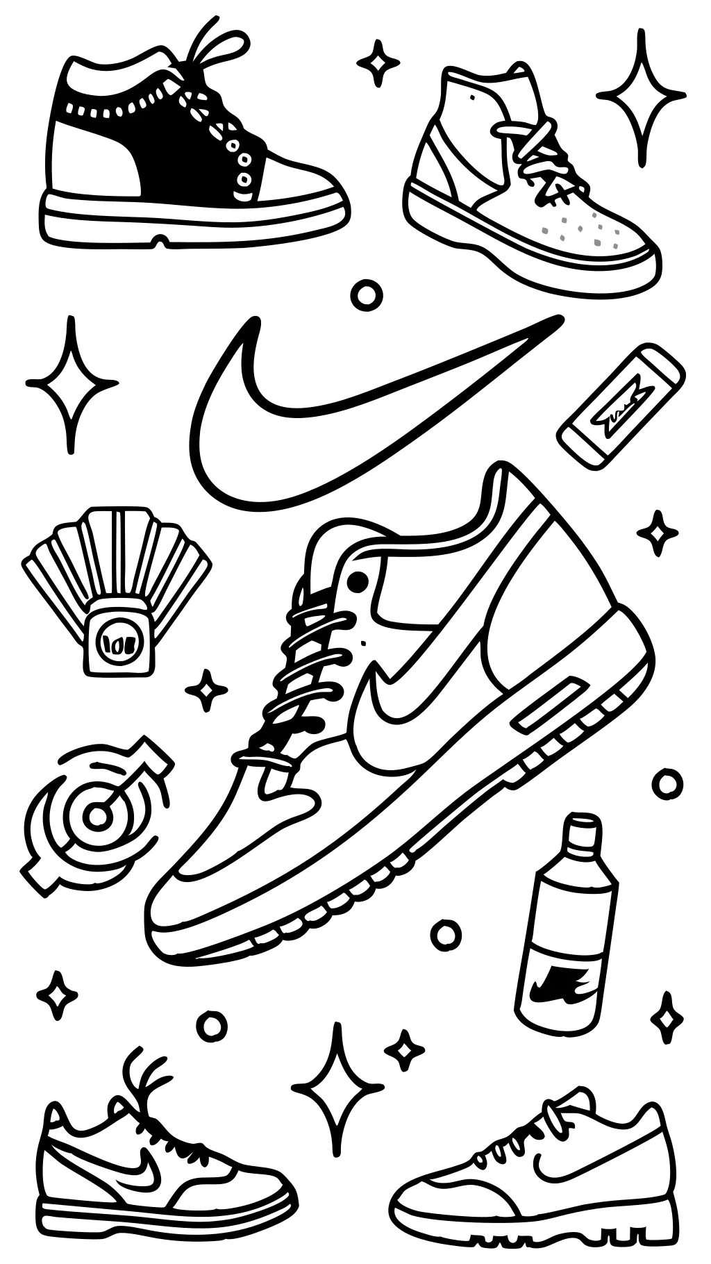 Page de couleur Nike Shoes